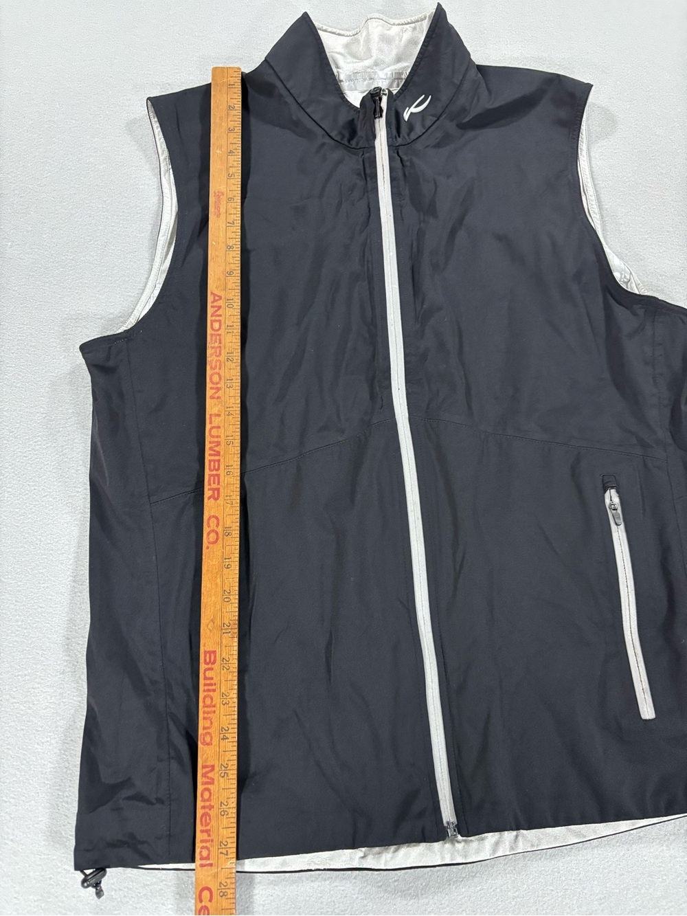 Kjus Gemini Men's Black reversible Vest - Performance Golf Layer L - Picture 5 of 10